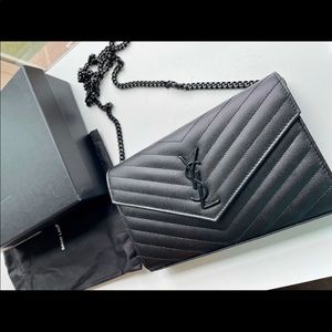 All black YSL bag. Bought at Nordstrom in Pittsburgh, PA Feb of 2020.